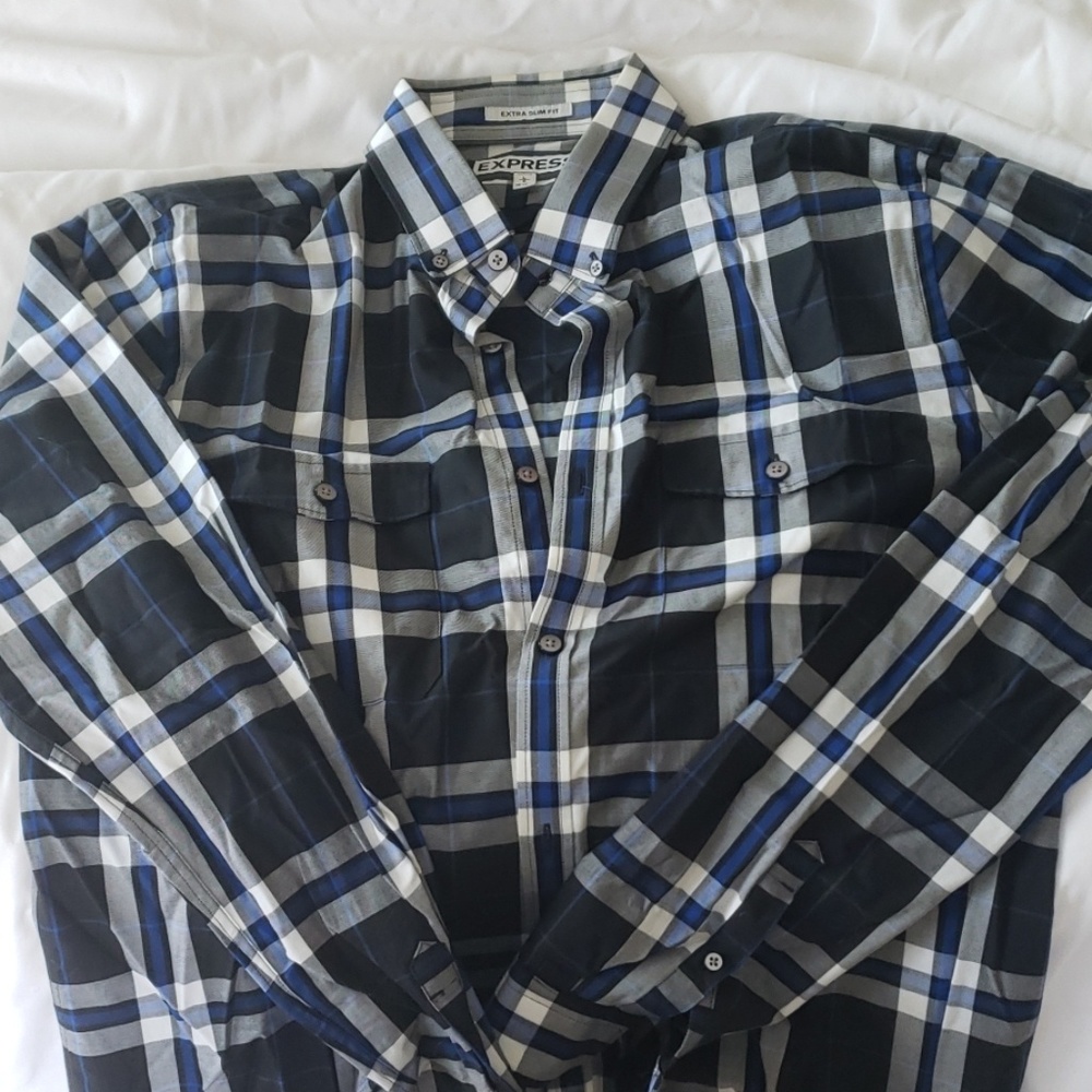 Express Men's Extra Slim Fit Dress Shirt